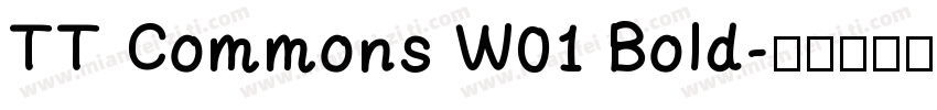 TT Commons W01 Bold字体转换